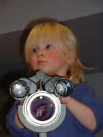 scoping out the other kids at the children's museum